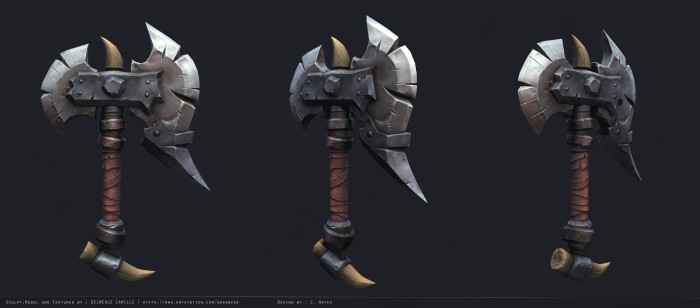 Weapon Hand- painted axe